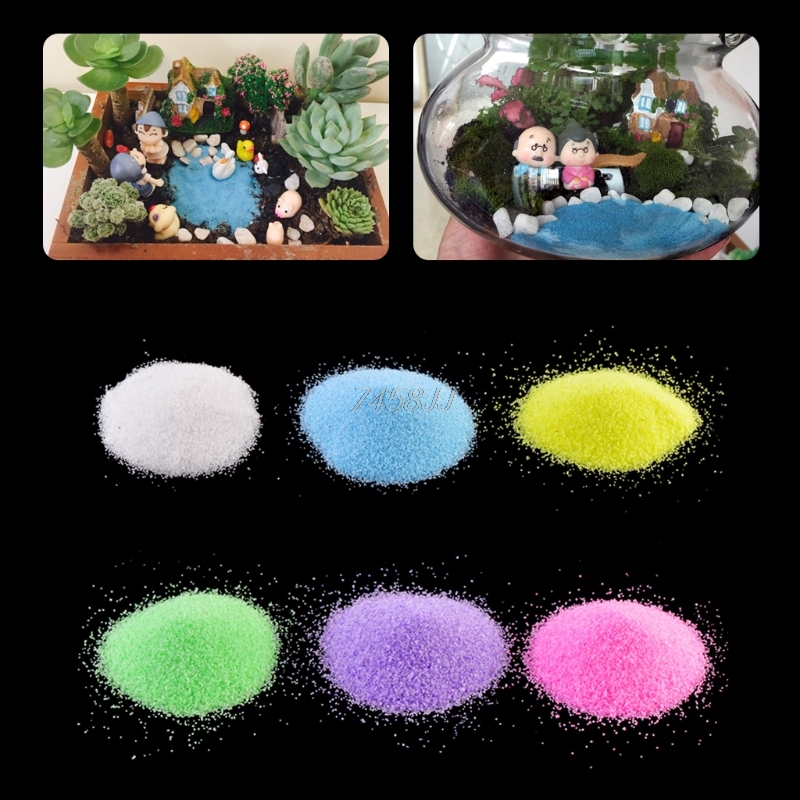 1 Bag 6 Color Quartz Sand Mini - Aquarium Marina ulasan dan harga