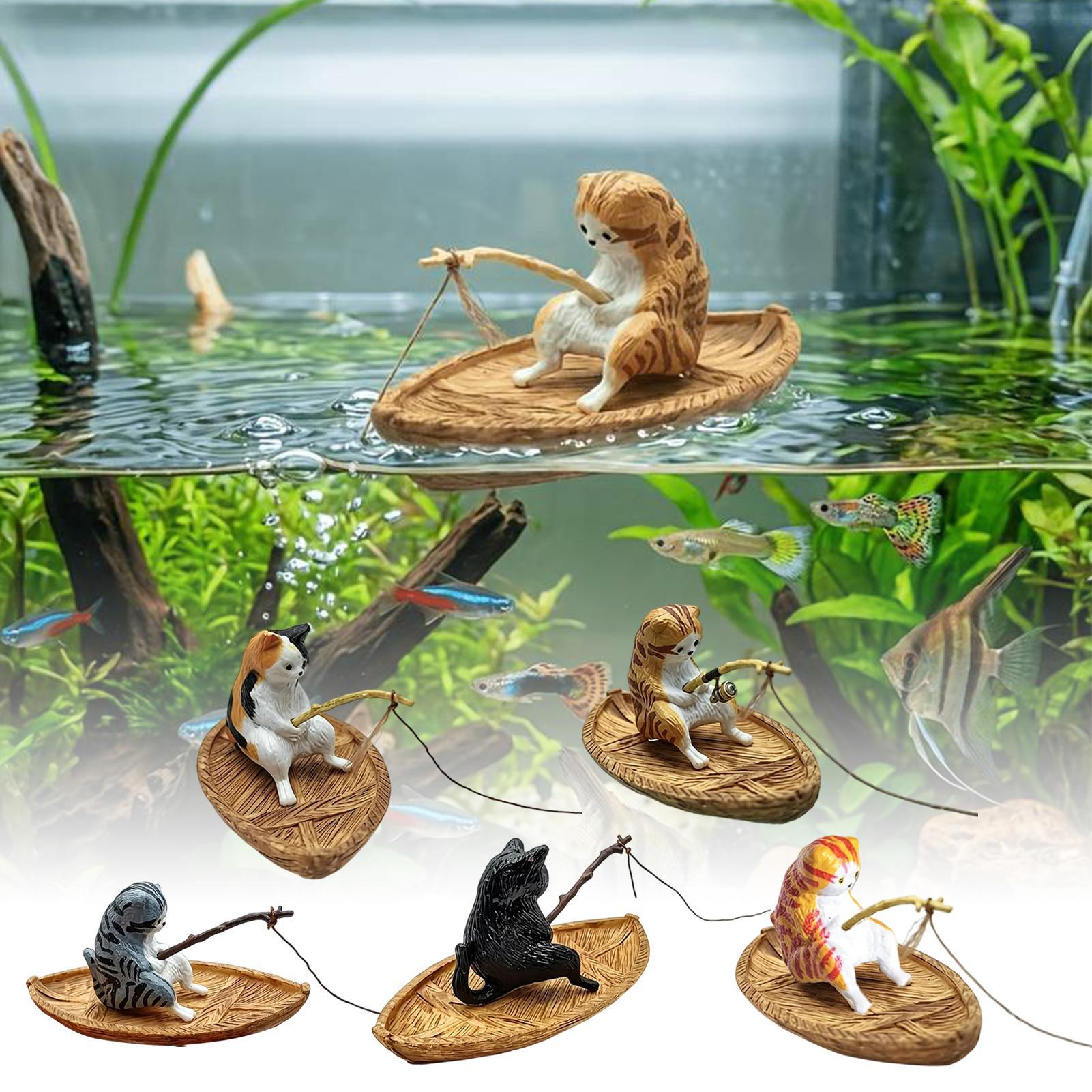 Creative Cat Fishing Boat Aqua - Aquarium Marina ulasan dan harga