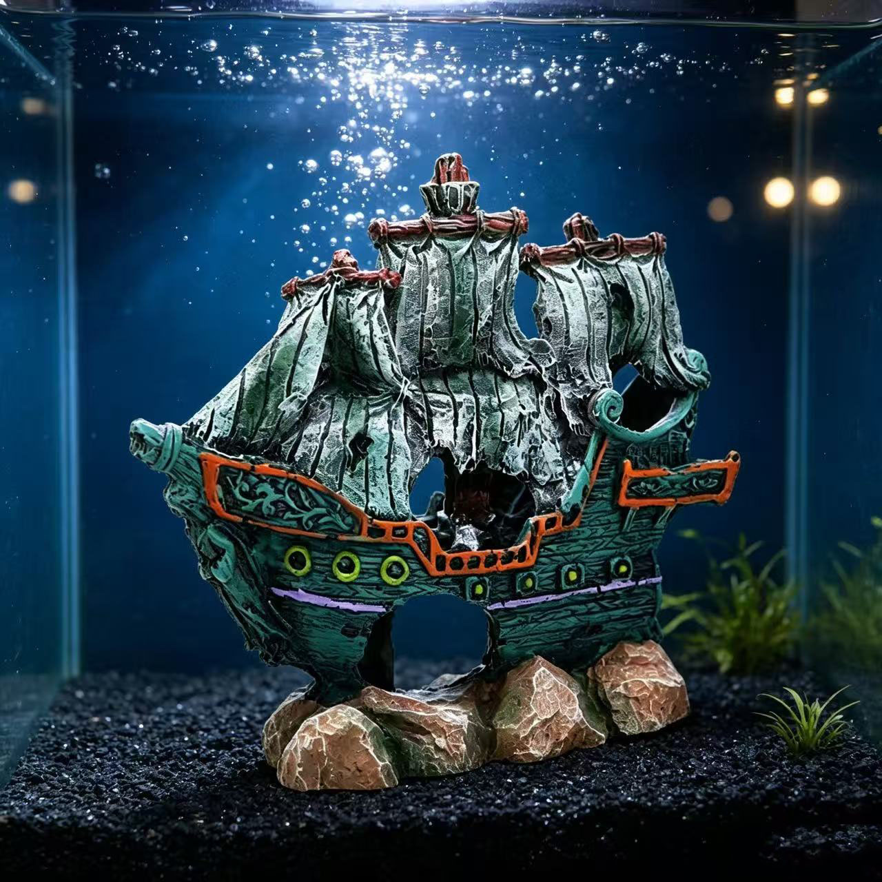 Aquarium Fish Tank Landscape S - Aquarium Marina ulasan dan harga