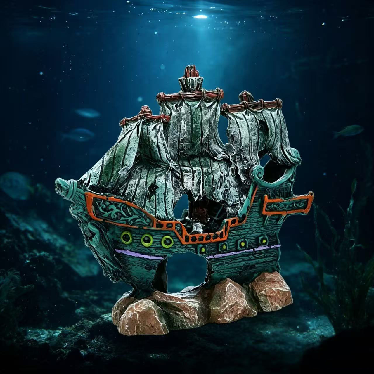 Aquarium Fish Tank Landscape S - Aquarium Marina ulasan dan harga