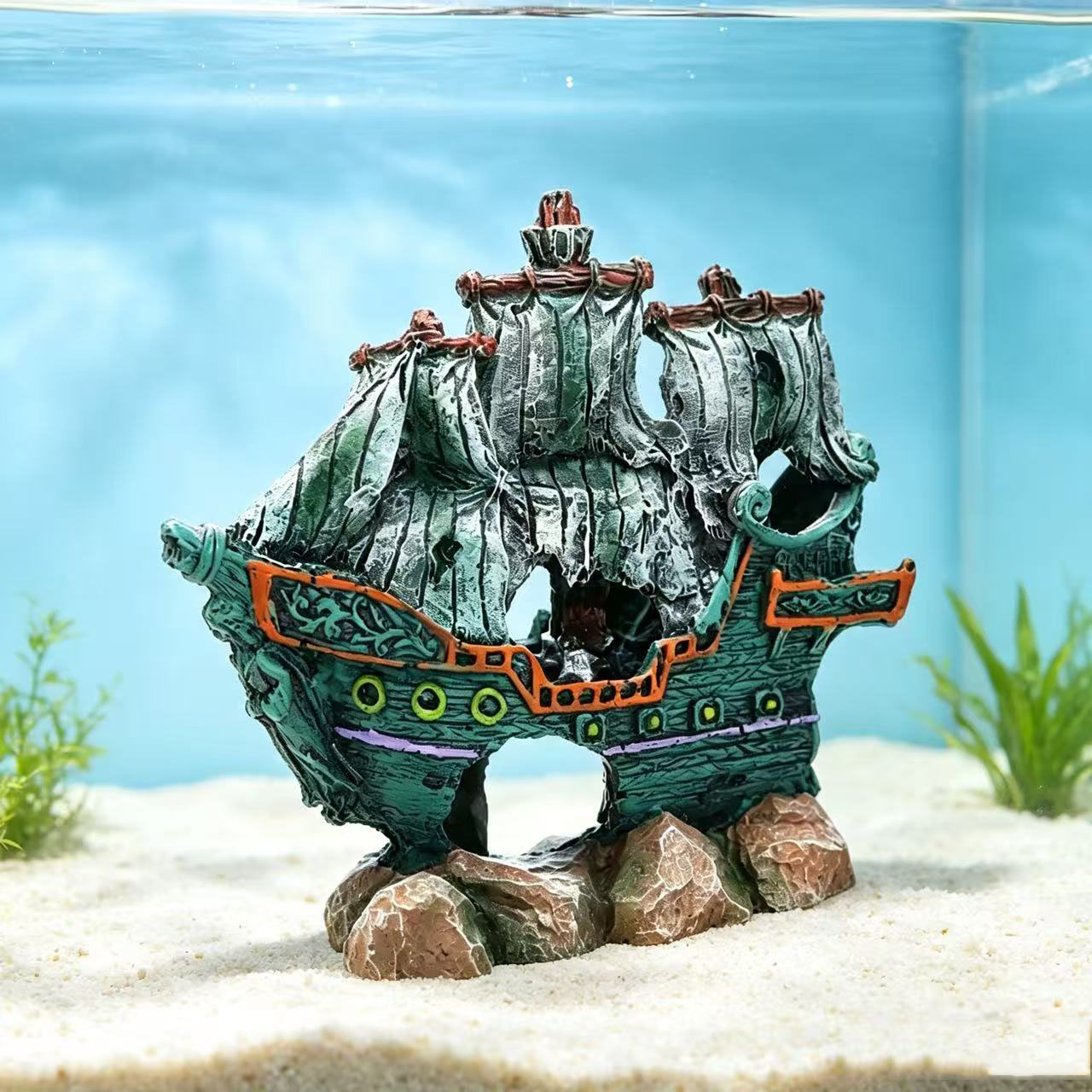 Aquarium Fish Tank Landscape S - Aquarium Marina ulasan dan harga