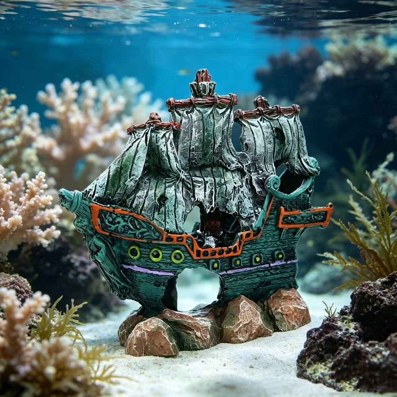 Aquarium Fish Tank Landscape S - Aquarium Marina ulasan dan harga