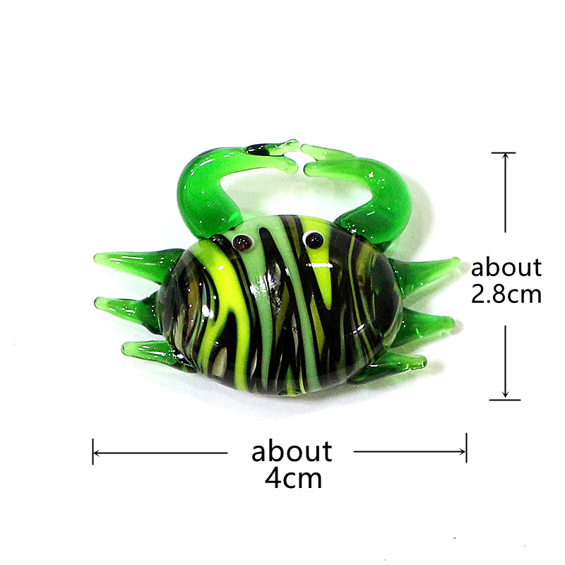 Handmade Cute Mini Glass Crab  - Aquarium Marine Fishes ulasan dan harga