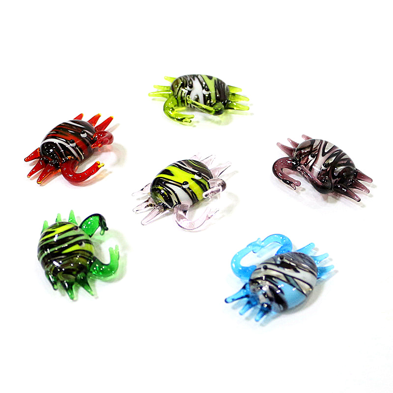Handmade Cute Mini Glass Crab  - Aquarium Marine Fishes ulasan dan harga