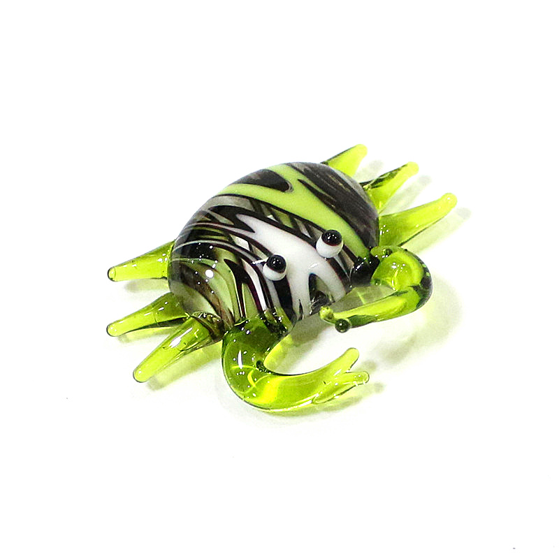 Handmade Cute Mini Glass Crab  - Aquarium Marine Fishes ulasan dan harga