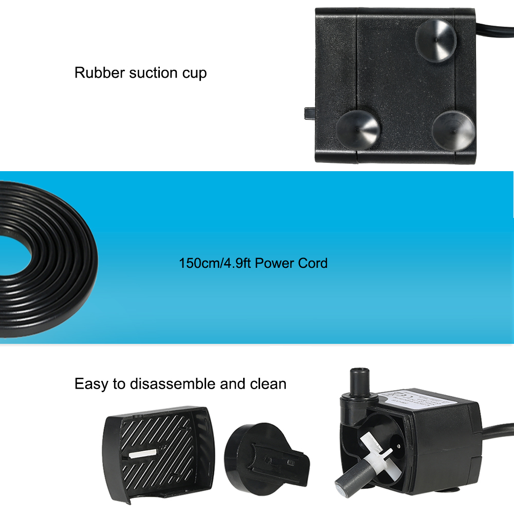 180L/H 2.5W Submersible Water  - Marine Aquarium Dc Pump ulasan dan harga